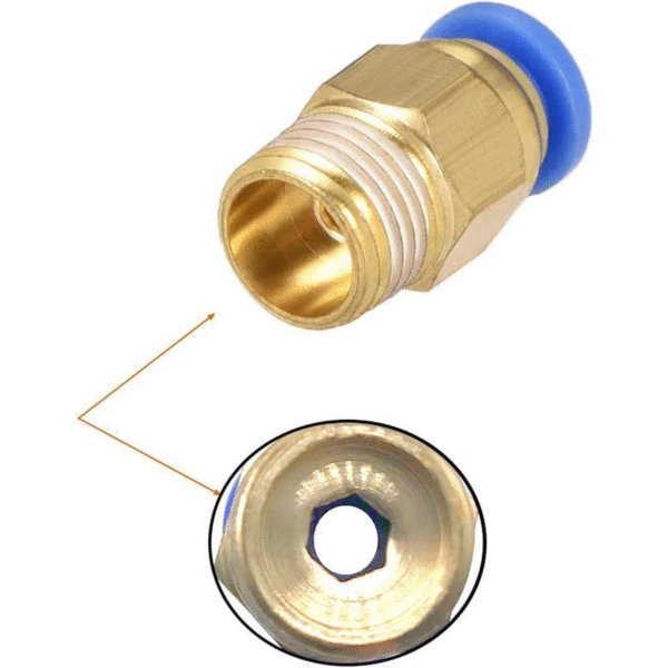 Conector neumático PC4-01 Azul - Imagen 2