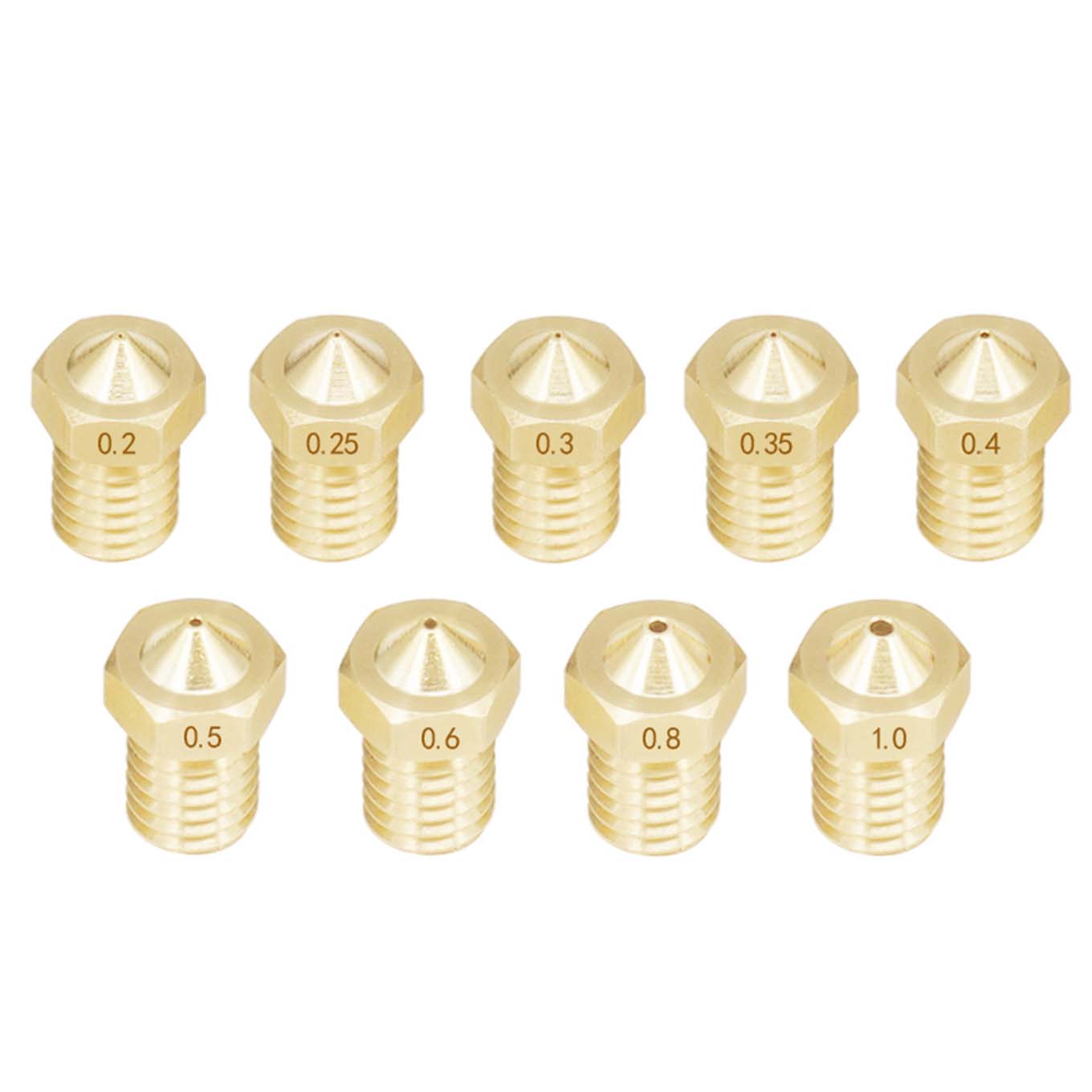 Boquillas de latón MK8 Nozzle Roscado 1.75 mm