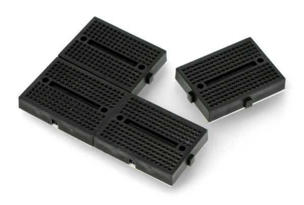 Mini Protoboard / Breadboard Negra Con 170 Puntos - Imagen 2
