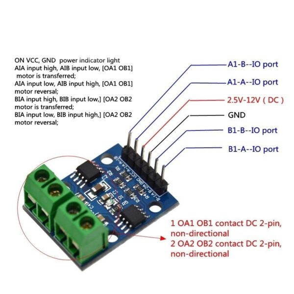 Puente H Dual Motor DC L9110S - Imagen 3