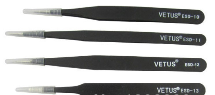 Kit 6 Pinzas antimagnéticas antiestáticas VETUS