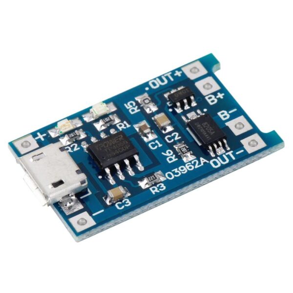 Modulo Cargador Batería de LiPo 1A Micro Usb 5V 2