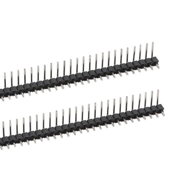 Promoción 2 unids 40 posición 2 54mm pitch solo fila ángulo recto masculino Pasadores header