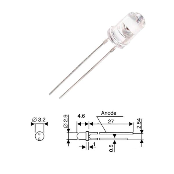 diodo led 3mm blanco hiperluminico 1 17678