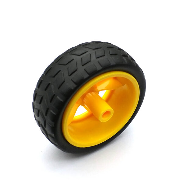 1 par 2 uds ruedas de soporte chasis/neumático/ruedas de coche robot diámetro 65MM grosor 28MM DIY 1