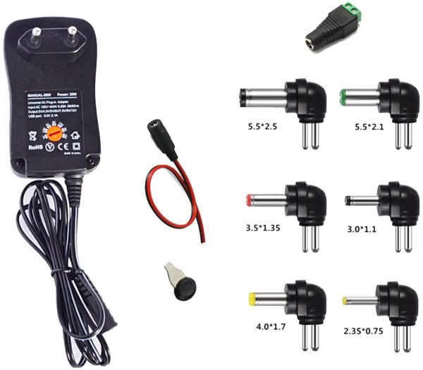 Fuente de poder Adaptador Universal Variable 3-12V 1200mA