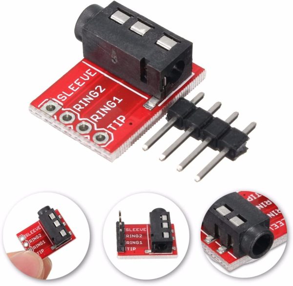Jack breakout  Audio Stereo y Microfono módulo de Interfaz - Imagen 3