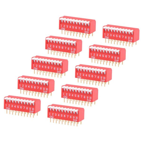 DIP switch 10 pines