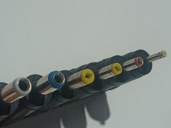 Cable de alimentación puntas jack 6 en 1 USB conectores adaptador - Imagen 2
