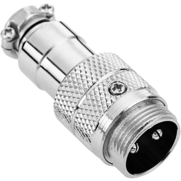 Conector GX16 metálico volante Macho y Hembra distintos pines - Imagen 2