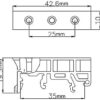Soporte Riel DIN para placas ( con tornillos) - Imagen 6