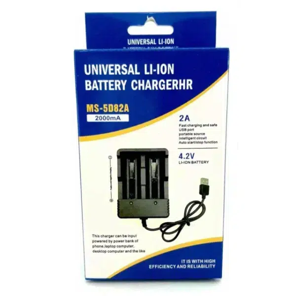 Cargador De Baterías 18650 Pilas recargables Con Indicador