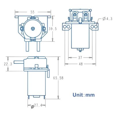 servomotor Bomba Peristáltica 12V DC