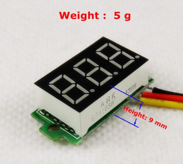 Display de voltaje dc voltimetro 3.5 -30V