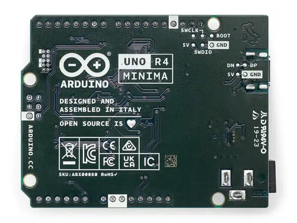 back Arduino uno r4 minima