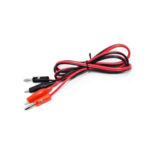 Cable de Prueba Conector Banana a Pinza Cocodrilo 4mm Multimetro Osciloscopio 3