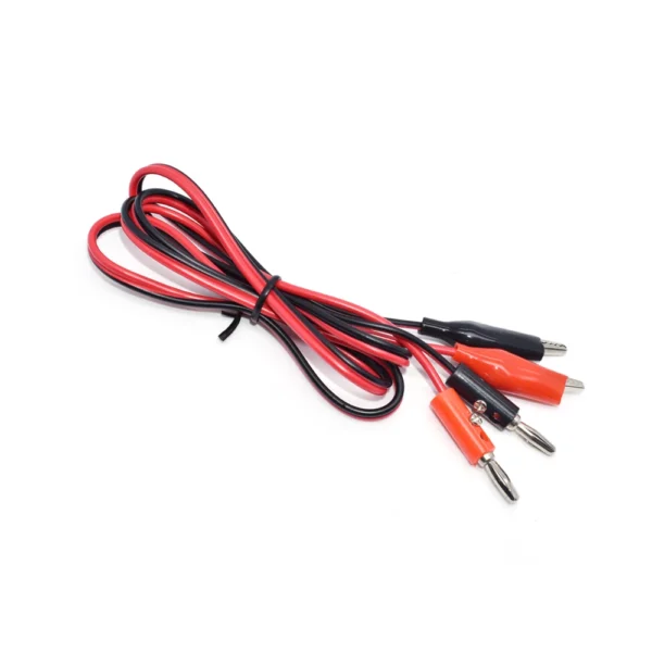 Cable de Prueba Conector Banana a Pinza Cocodrilo 4mm Multimetro Osciloscopio 4
