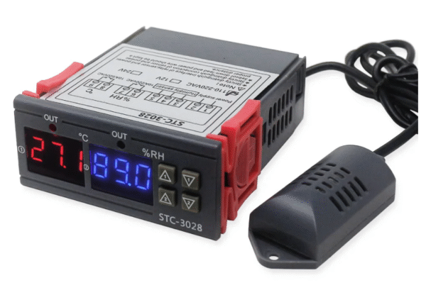 CONTROLADOR DE TEMPERATURA Y HUMEDAD STC-3028