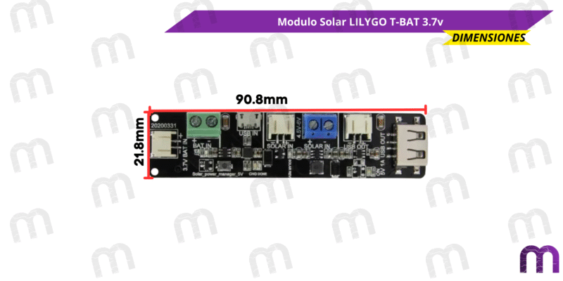 Modulo Solar LILYGO T-BAT 3.7v
