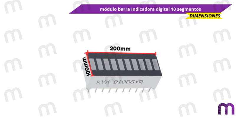 módulo barra Indicadora digital 10 segmentos
