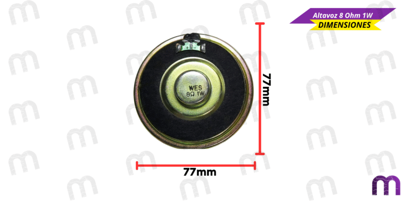 servomotor Altavoz 8 Ohm 1W