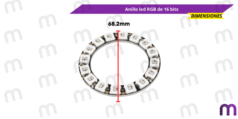 anillo RGB Anillo RGB de 16 LED