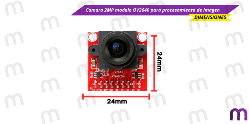 cámara Cámara 2MP Modelo OV2640 para procesamiento de imagen