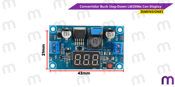 Convertidor Buck Step-Down LM2596s Con Display - Imagen 6