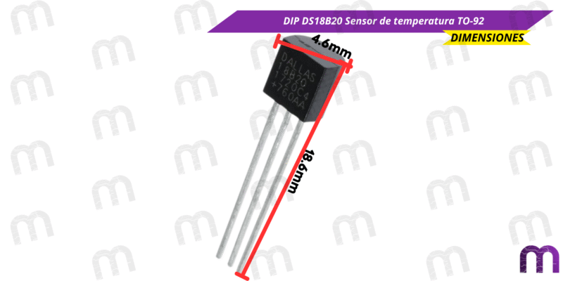 DIP DS18B20 Sensor de temperatura TO-92