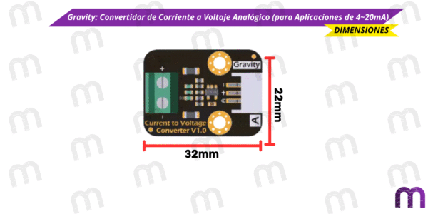 Gravity: Convertidor de Corriente a Voltaje Analógico (para Aplicaciones de 4~20mA) - Imagen 5