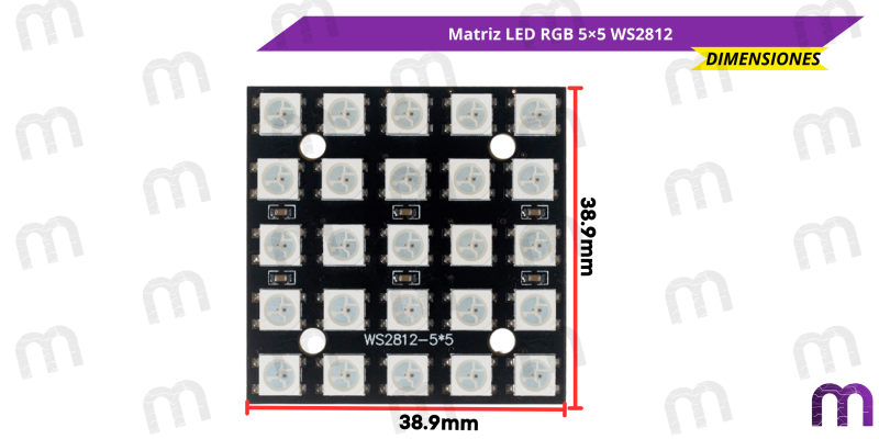 Matriz LED RGB 5×5 WS2812
