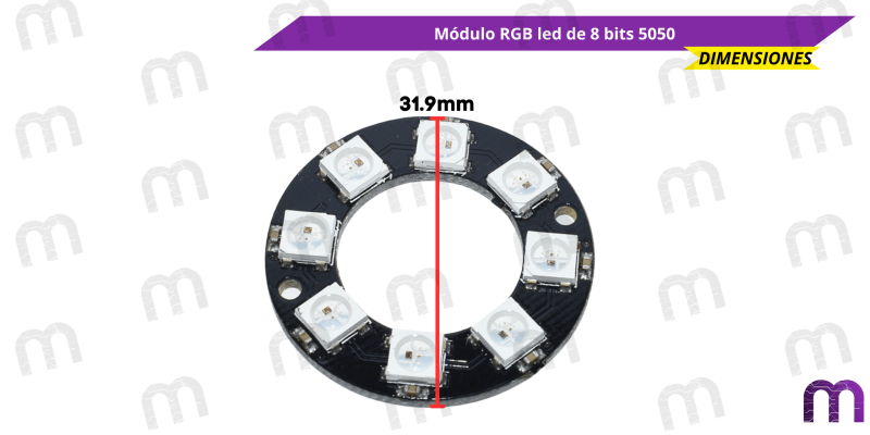 modulo rgb led Módulo RGB led de 8 bits 5050