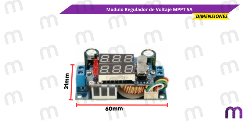 Modulo Regulador de Voltaje MPPT 5A