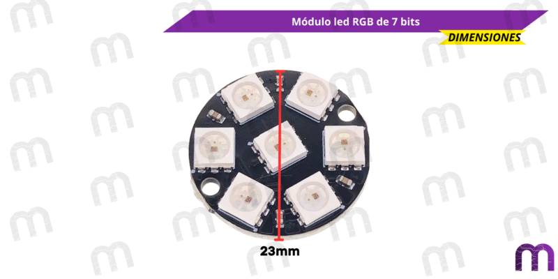 modulo led rgb Módulo led RGB de 7 bits