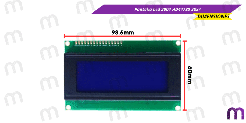 lcd Pantalla Lcd 2004 HD44780 20x4