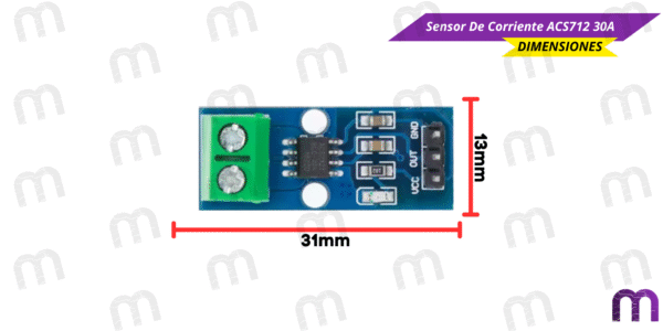 Sensor De Corriente ACS712 30A - Imagen 3