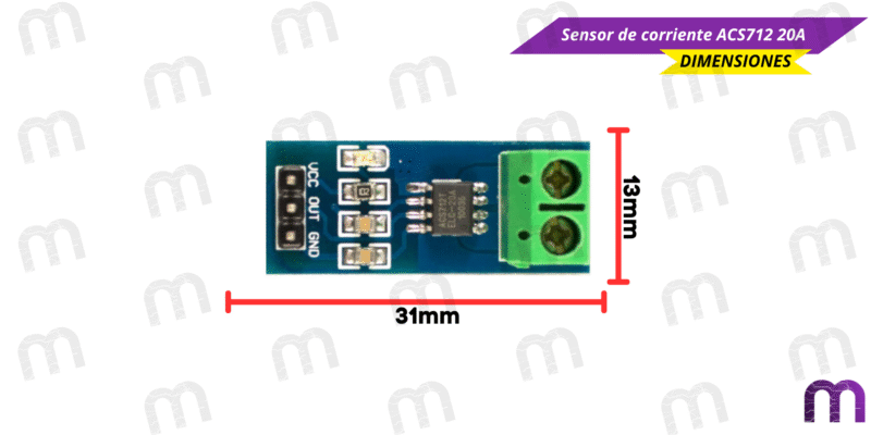 sensor Sensor de corriente ACS712 20A