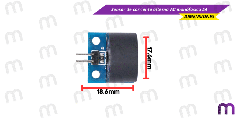 sensor de corriente Sensor de corriente alterna AC monófasico 5A