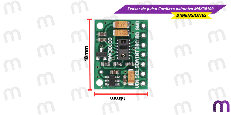 MAX301 Sensor de pulso Cardíaco oximetro MAX30100