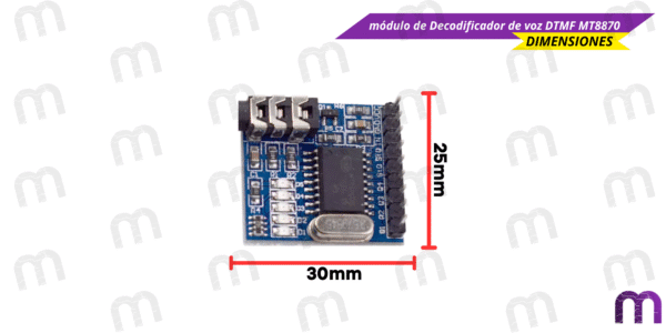 módulo de Decodificador de voz DTMF MT8870 - Imagen 3