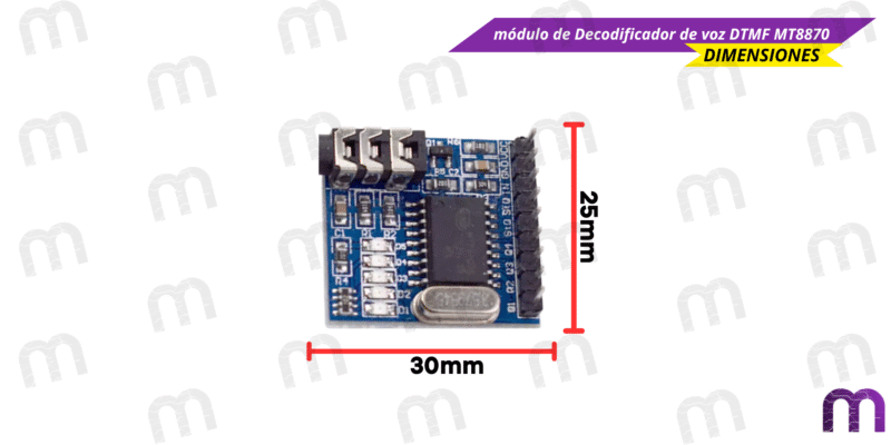 decodificador módulo de Decodificador de voz DTMF MT8870