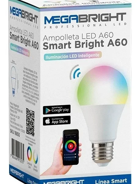 Ampolleta Led A60 Smart Cambio de color