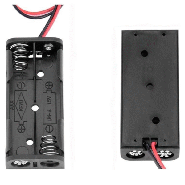 Porta Pilas 2 x AA 3V Con cable - Imagen 2