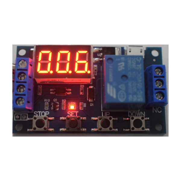 Módulo Relé Temporizador De Retardo Con Micro USB 6-30 V - Imagen 3