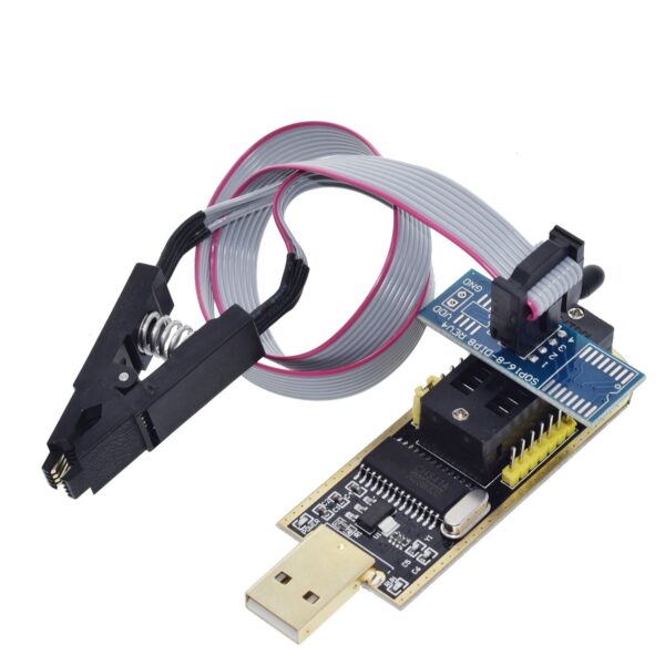 Set Programador CH341A + Adaptador de prueba SOP8