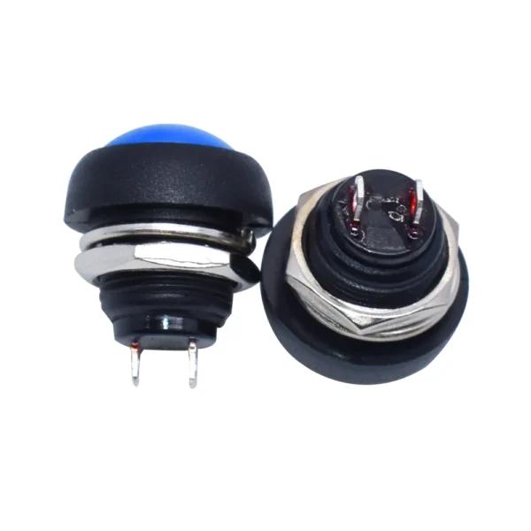 Kit 6 Botones Pulsadores Redondes a Prueba de Agua 12mm Waterproof 2