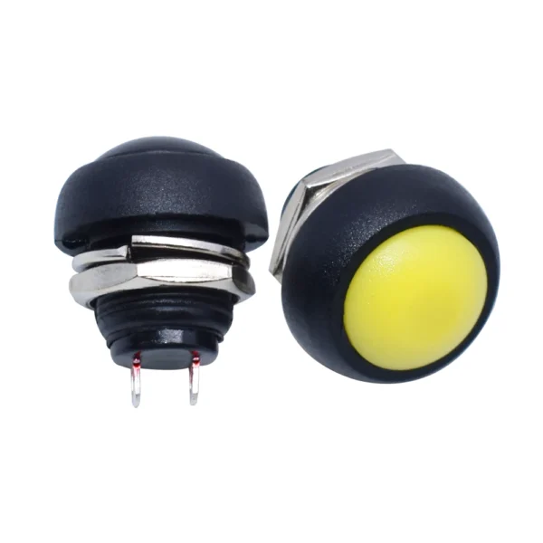 Kit 6 Botones Pulsadores Redondes a Prueba de Agua 12mm Waterproof 4