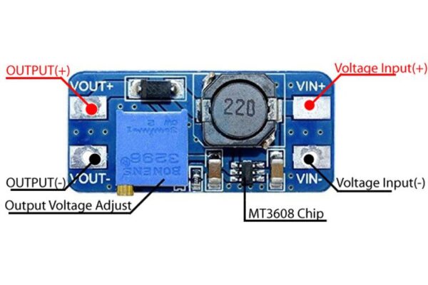 Convertidor Boost Step-Up Mt3608 6W elevador de voltaje - Imagen 3