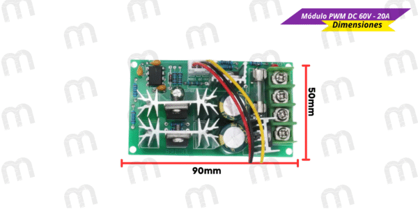 Módulo PWM DC 60V - 20A - Imagen 4