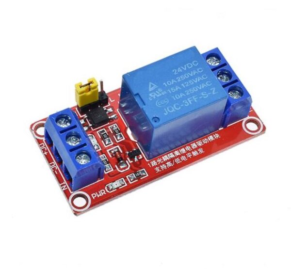 Modulo rele 24V 1 canal con octoacoplador